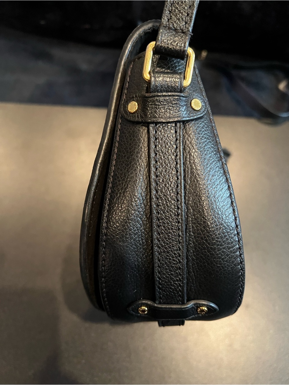 Louis Vuitton Black Empreinte Leather Monogram Junot Crossbody Purse - Picture 6 of 15